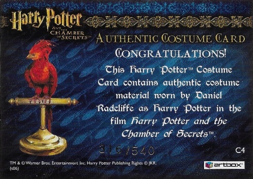 C4 - Harry Potter's Striped Shirt - Back