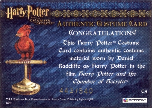 C4 - Harry Potter's Striped Shirt - Back