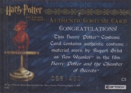 C5 - Ron Weasley's Tartan Shirt - Back