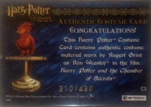 C5 - Ron Weasley's Tartan Shirt - Back