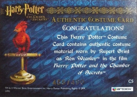 C5 - Ron Weasley's Tartan Shirt - Back