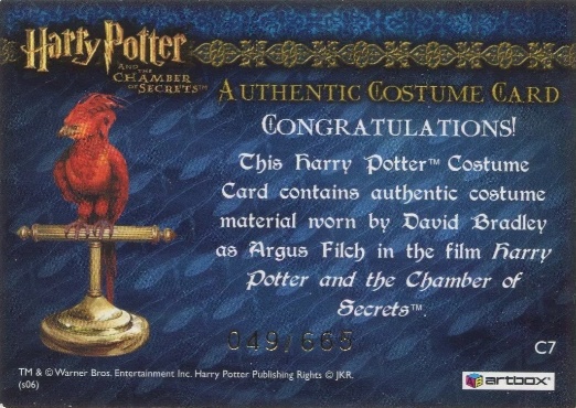 C7 - Argus Filch's Overcoat - Back