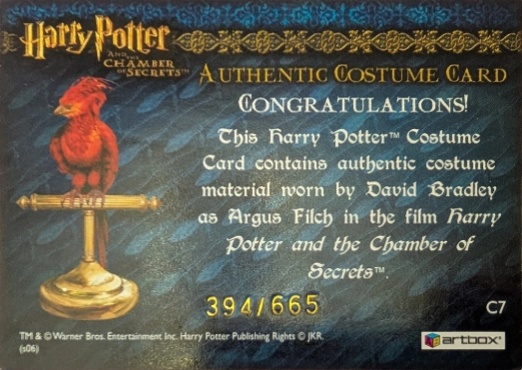 C7 - Argus Filch's Overcoat - Back