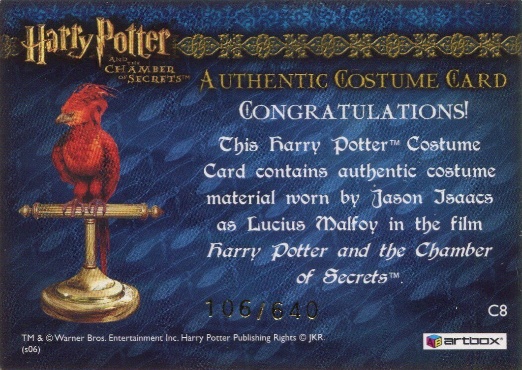 C8 - Lucius Malfoy's Overcloak - Back