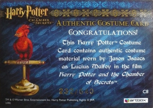 C8 - Lucius Malfoy's Overcloak - Back