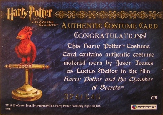 C8 - Lucius Malfoy's Overcloak - Back