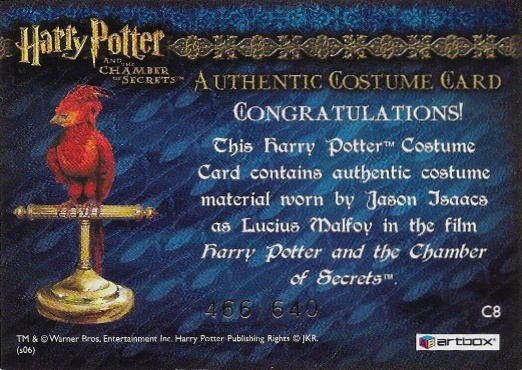 C8 - Lucius Malfoy's Overcloak - Back