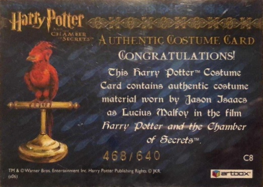 C8 - Lucius Malfoy's Overcloak - Back