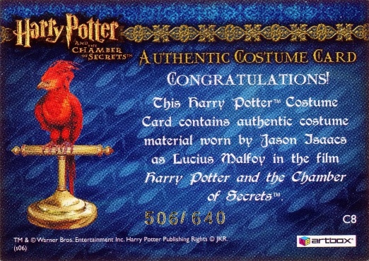 C8 - Lucius Malfoy's Overcloak - Back