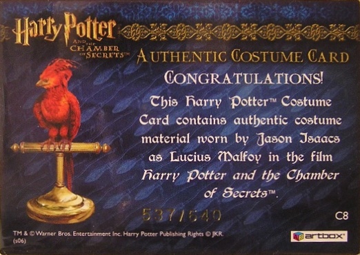 C8 - Lucius Malfoy's Overcloak - Back