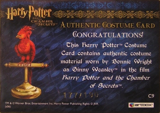 C9 - Ginny Weasley's Grey Sweater - Back