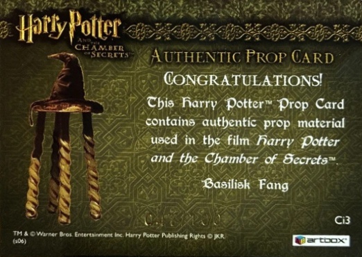 Ci3 - Basilisk's Fang - Back