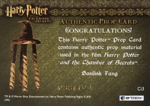 Ci3 - Basilisk's Fang - Back