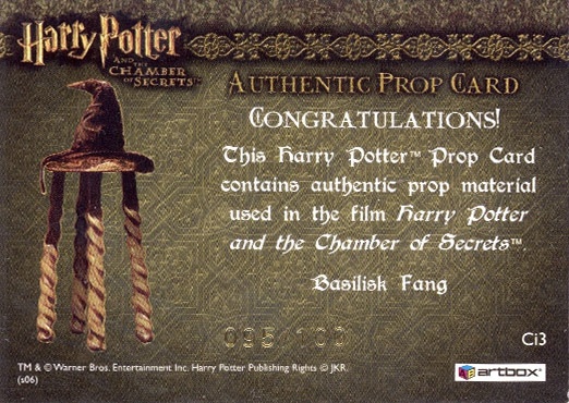 Ci3 - Basilisk's Fang - Back