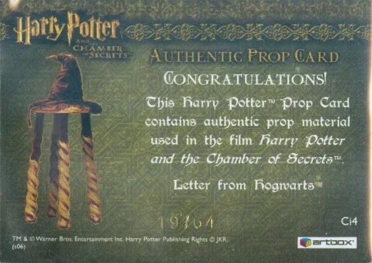 Ci4 - Letter from Hogwarts - Back