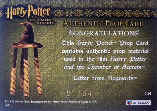 Ci4 - Letter from Hogwarts - Back