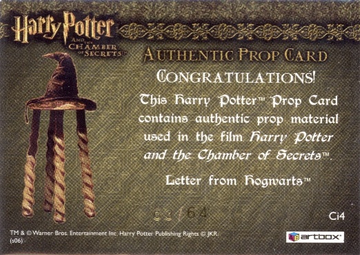 Ci4 - Letter from Hogwarts - Back