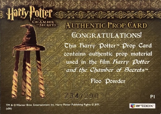 P1 - Floo Powder - Back