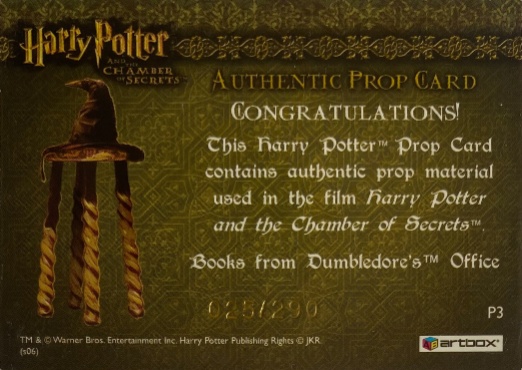 P3 - Books from Dumbledore's Office - Back