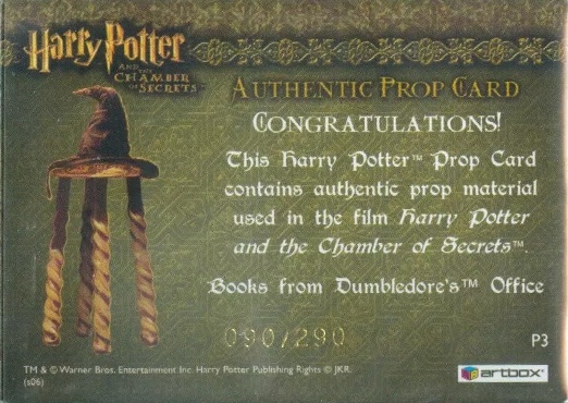 P3 - Books from Dumbledore's Office - Back