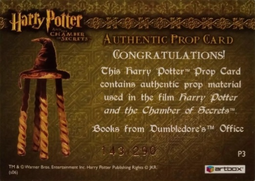 P3 - Books from Dumbledore's Office - Back