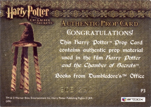 P3 - Books from Dumbledore's Office - Back