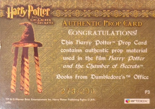 P3 - Books from Dumbledore's Office - Back