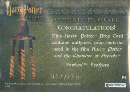 P4 - Fawkes' Feathers - Back