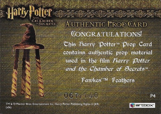 P4 - Fawkes' Feathers - Back