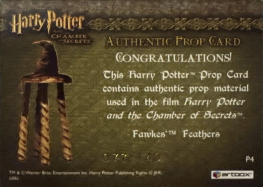 P4 - Fawkes' Feathers - Back