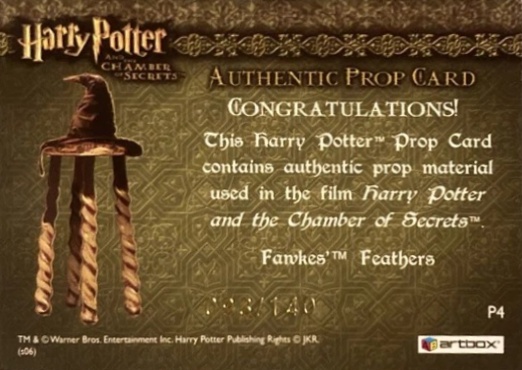 P4 - Fawkes' Feathers - Back