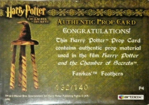 P4 - Fawkes' Feathers - Back