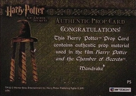 P5 - Mandrake - Back