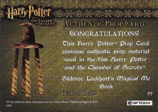 P7 - Gilderoy Lockhart's Magical Me Book - Back