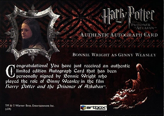 Bonnie Wright as Ginney Wealsey - Back