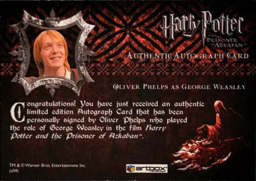 Oliver Phelps as George Weasley - Back