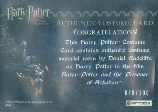 Harry Potter's Black School Robe UK - Back