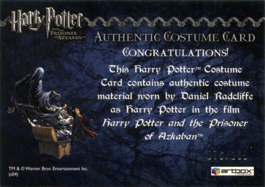 Harry Potter's Black School Robe UK - Back