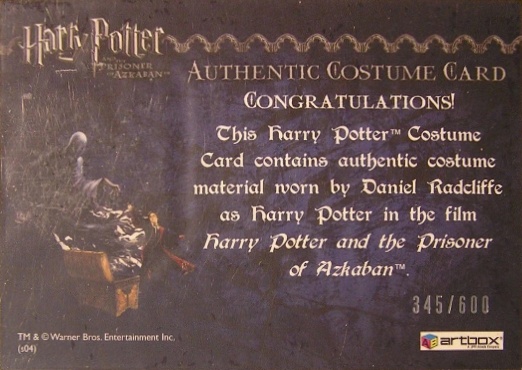 Harry Potter's Gray T-Shirt - Back