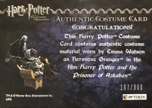 Hermione Granger's Black School Robe - Back