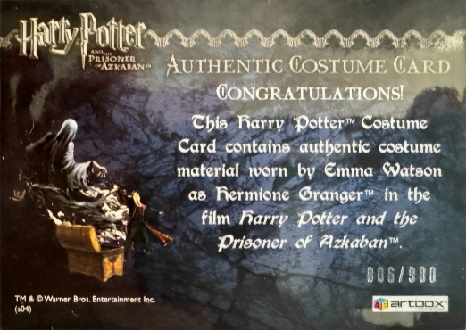 Hermione Granger's Black School Robe - Back