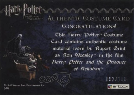 Ron Weasley's Black Cloak - Back