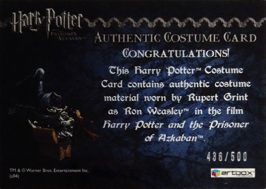 Ron Weasley's Black Cloak - Back