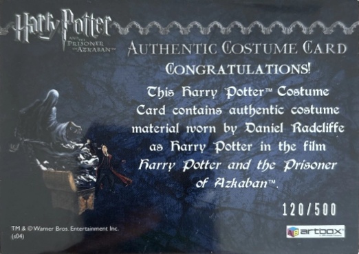 Harry Potter's Black Robe - Back