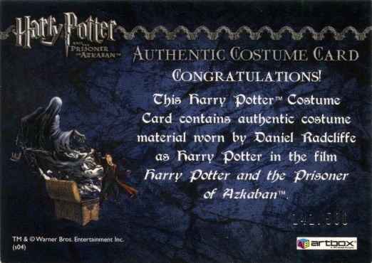 Harry Potter's Black Robe - Back