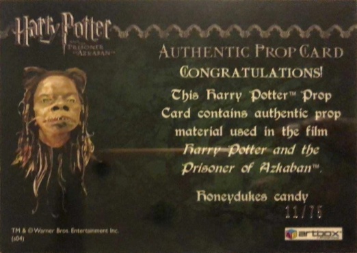 Honeydukes Candy - Back