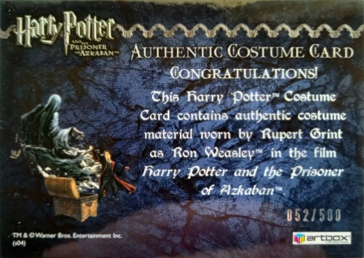 Ron Weasley's Black Cloak - Back