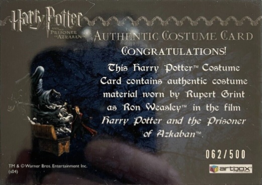 Ron Weasley's Black Cloak - Back