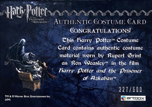 Ron Weasley's Black Cloak - Back