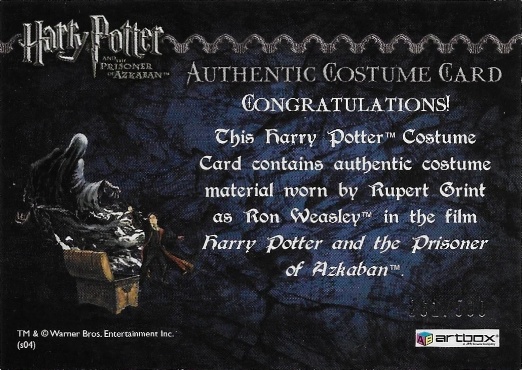 Ron Weasley's Black Cloak - Back